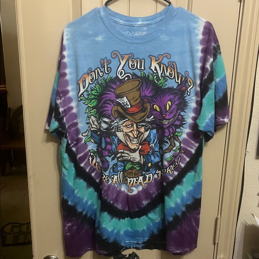 Liquid Blue Alice in Wonderland Tue-dye XL Shirt - Picture 4 of 5